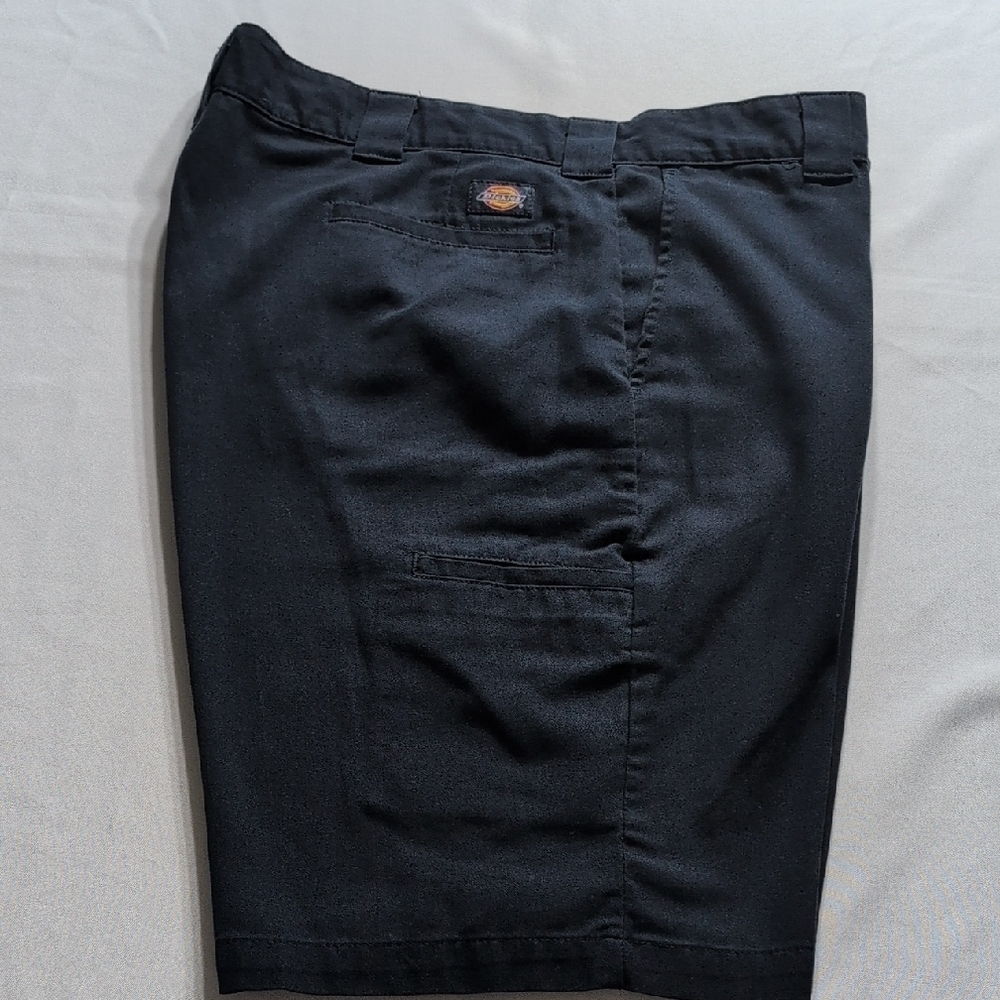 Dickies Navy Blue Flat Front Shorts Sturdy Cotton Blend